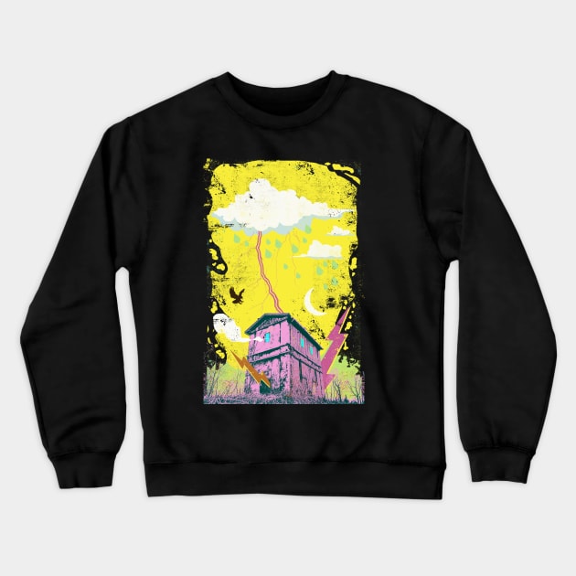 LIGHTNING STRIKE Crewneck Sweatshirt by Showdeer